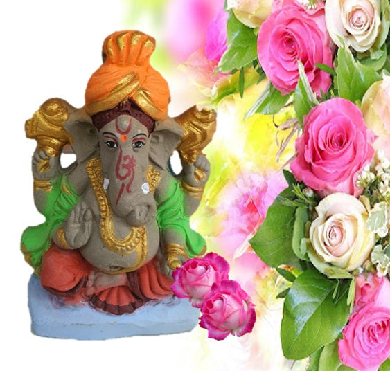 ECO Friendly Ganesh Idol/Murti 4 inch गणेशजी की मूर्ति - गणेश चतुर्थी