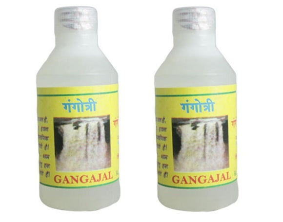 Ganga jal Pack of 2 Bottel - Ganga Water is Positive Energy for Religious Ceremony - Gangajal for Sacred Holy Puja Ceremony
