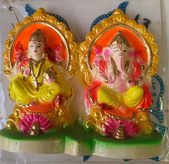 Ganesh Laxmi For Diwali Puja - Clay Idol