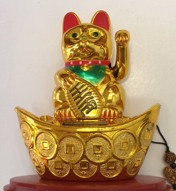 Feng Shui Golden Lucky Wealth Cat/Fortune Cat/Money Cat
