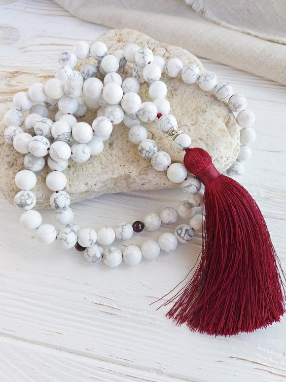 Ramadan Gift: Howlite Crystal Misbaha tasbih Prayer beads 99 Beads