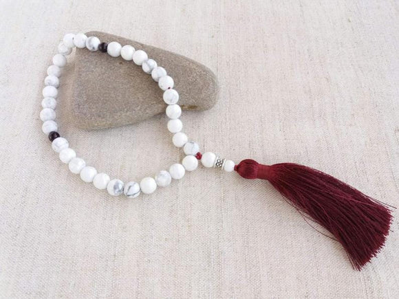 Ramadan Gift: Howlite Crystal Misbaha tasbih Prayer beads 33 Beads
