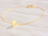 Original Natural Citrine Crystal Bracelet 14k Gold fill Chain for Abundance
