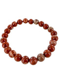 Couple Gifts: 2 Original Red Jasper Crystal His and Her Bracelet
